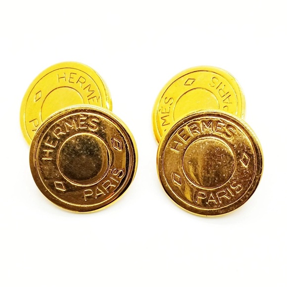 Hermes Cuff LinksGold1397494